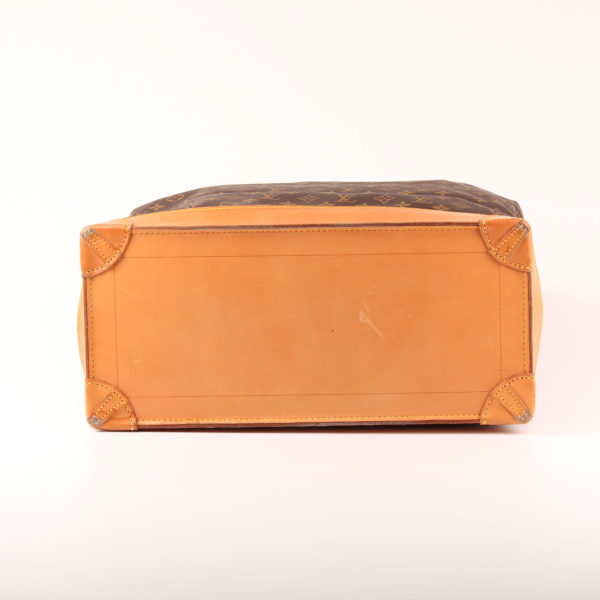 Imagen de la base de la bolsa de viaje louis vuitton steamer bag 45 monogram piel natural