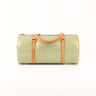 Front image of louis vuitton bag bedford vernis green