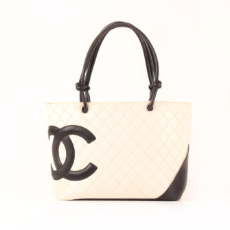 Front image of chanel cambon tote shopping frontal