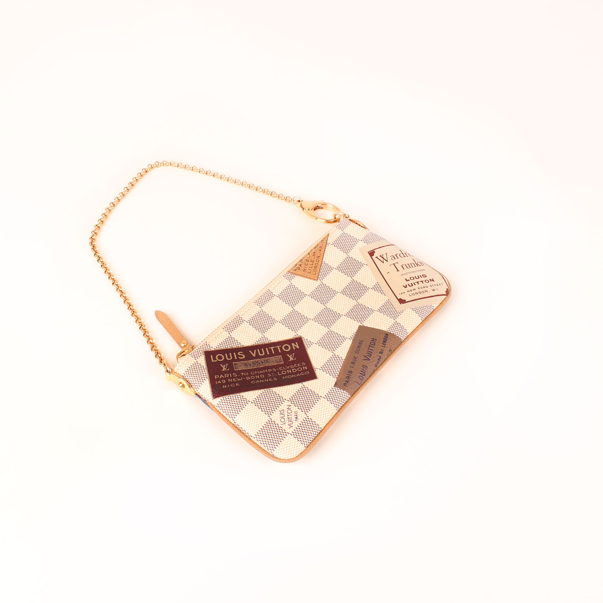 Louis Vuitton Pochette Milla Trunks Damier Azur | CBL Bags
