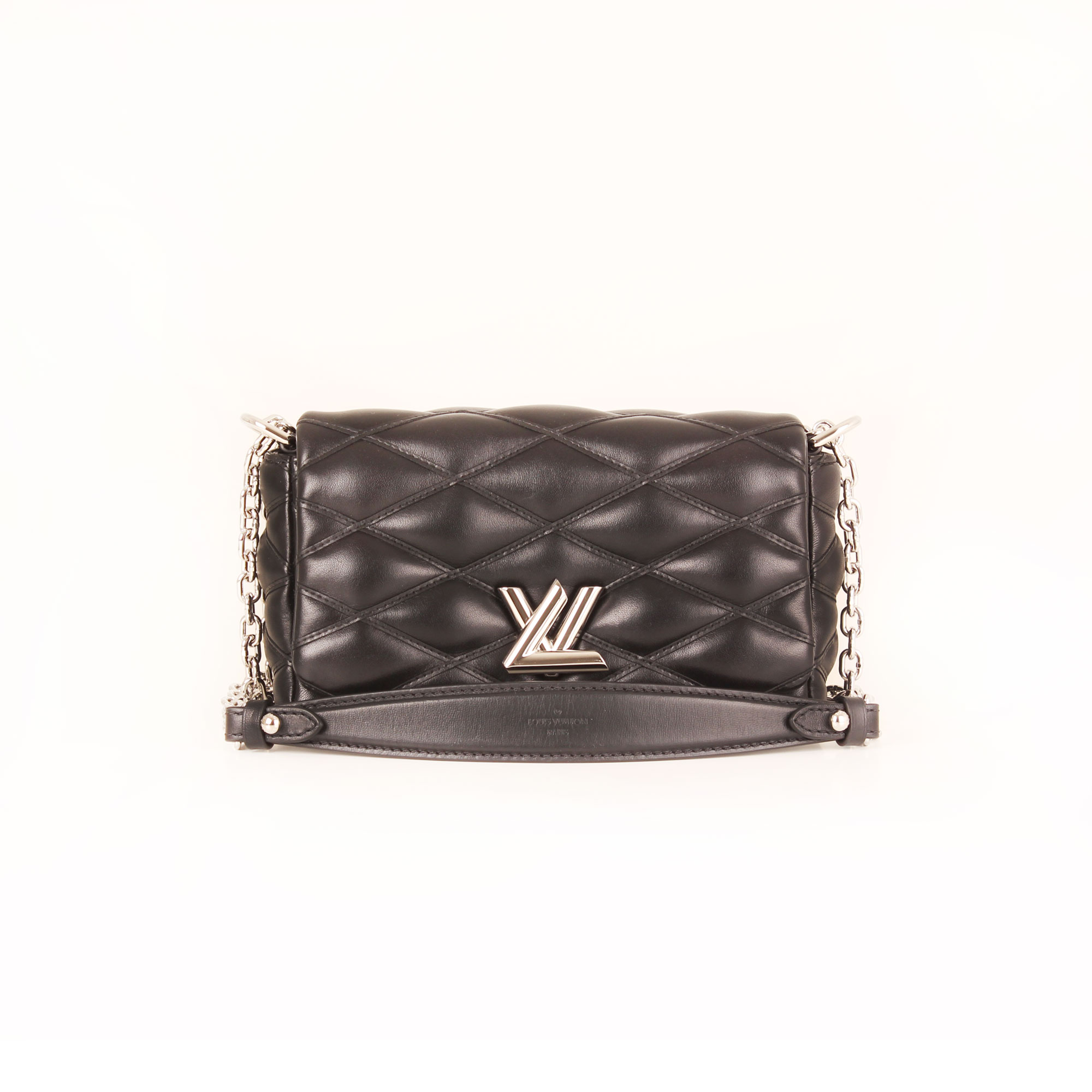 Louis Vuitton Go-14 Mini Bag Malletage Black Lambskin I CBL Bags