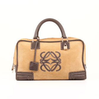 handbag-loewe-amazona-36-suede-beige-leather-brown-front