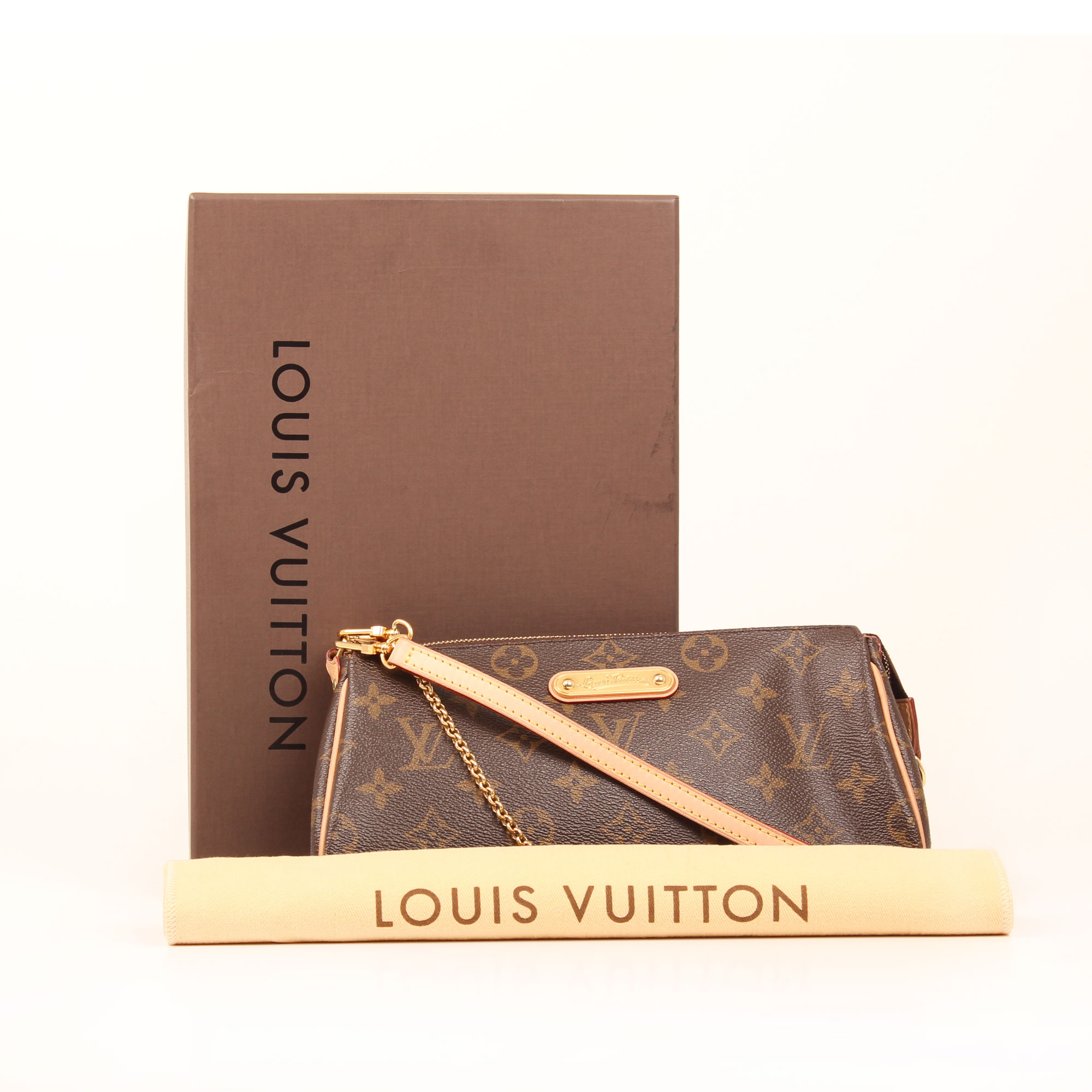 Louis Vuitton Pochette Eva in monogram Brown Patent leather ref.60668 -  Joli Closet