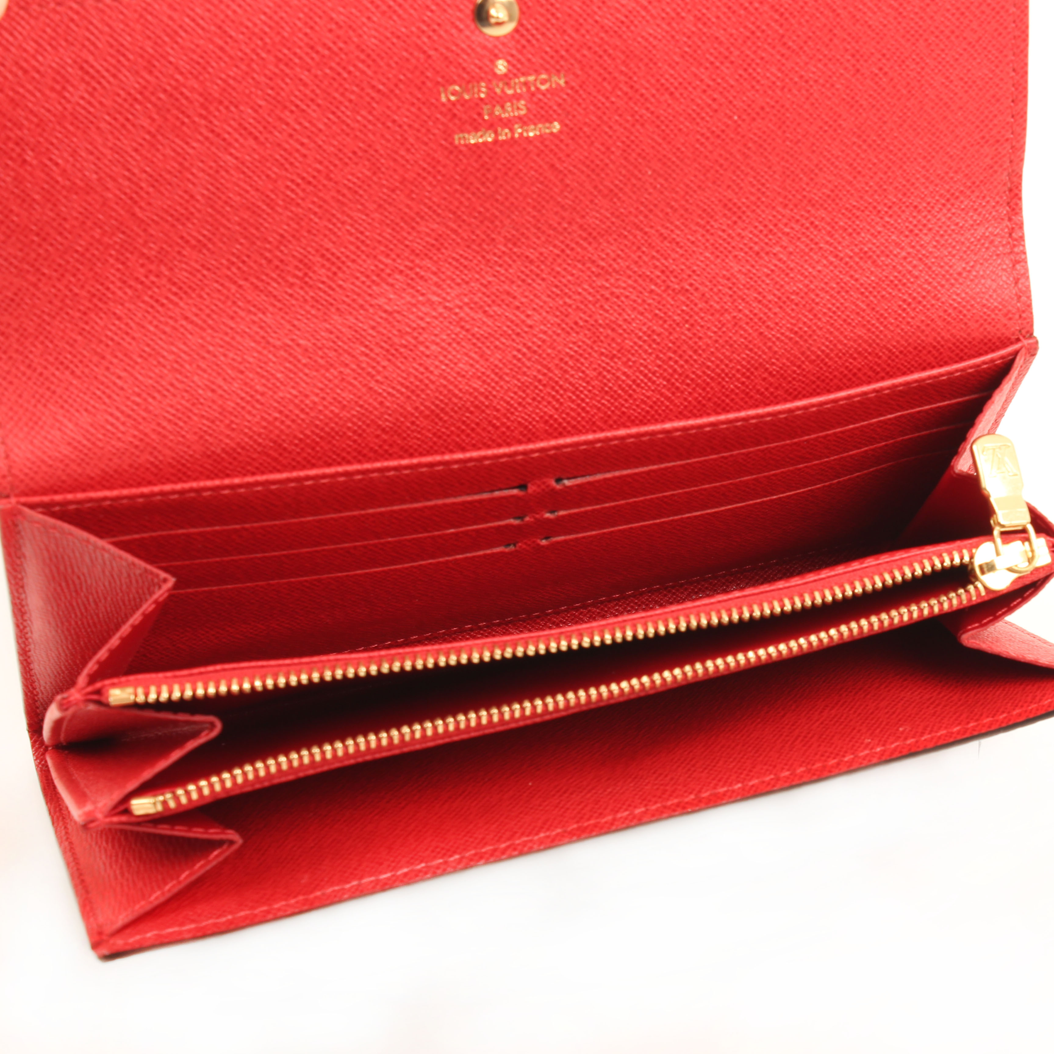 louis vuitton sarah groom wallet limited edition monogram interior