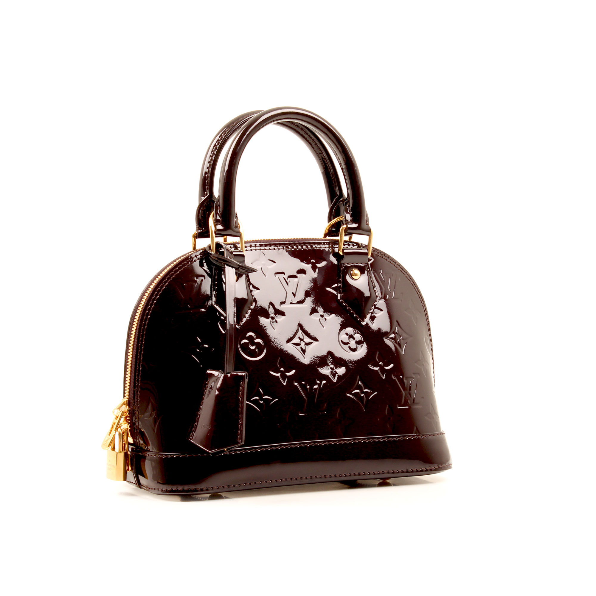 Louis Vuitton Bag Alma BB Patent Monogram Amarante I CBL Bags