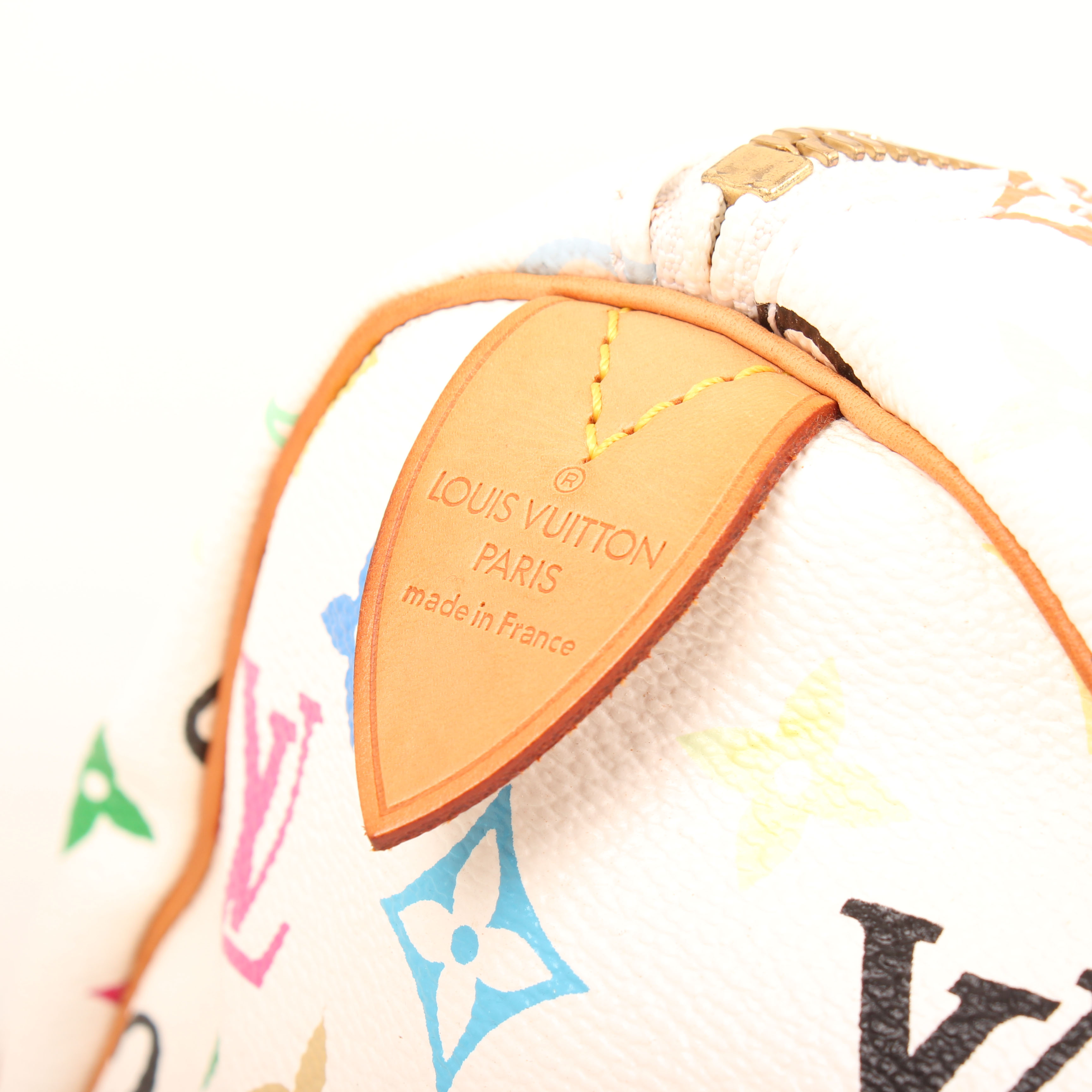 louis vuitton keepall murakami 45 monogram multicolor white travel bag brand
