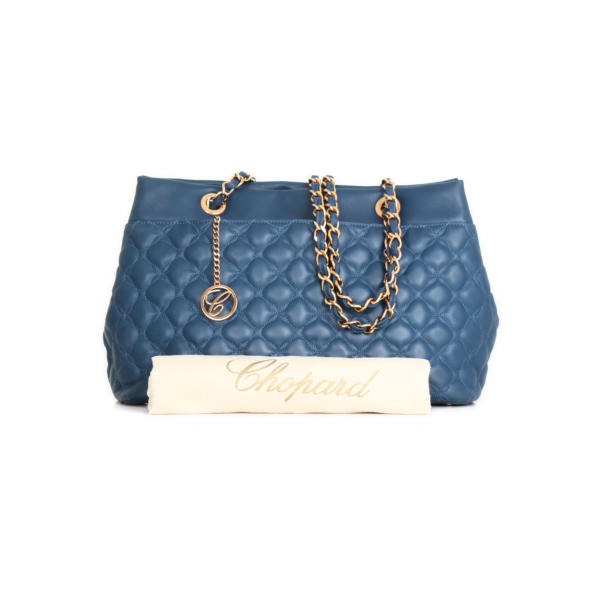Chopard Imperiale All Day Blue quilted calfskin leather handbag