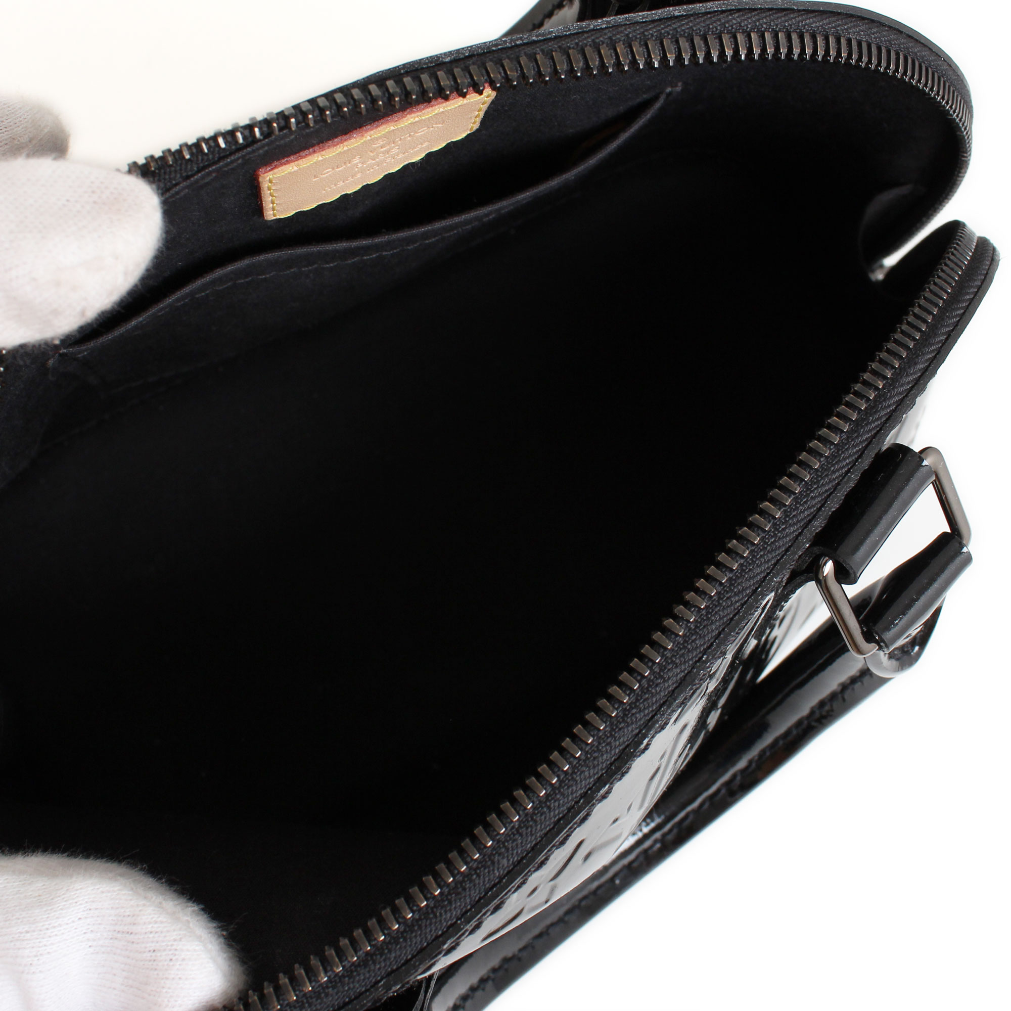 Louis Vuitton Black Vernis Leather Alma BB Handbag | CBL Bags