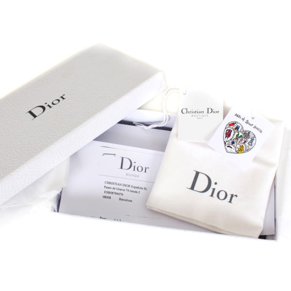 Dior Lady Dior Niki de Saint Phalle Ecru Love Wallet
