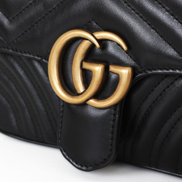 Bolso Gucci GG Marmont Mini Piel Negro