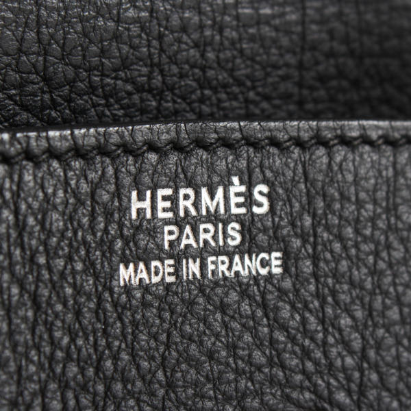 Bolso Hermès Birkin 35 Piel Fjord Negro Herrajes Paladio