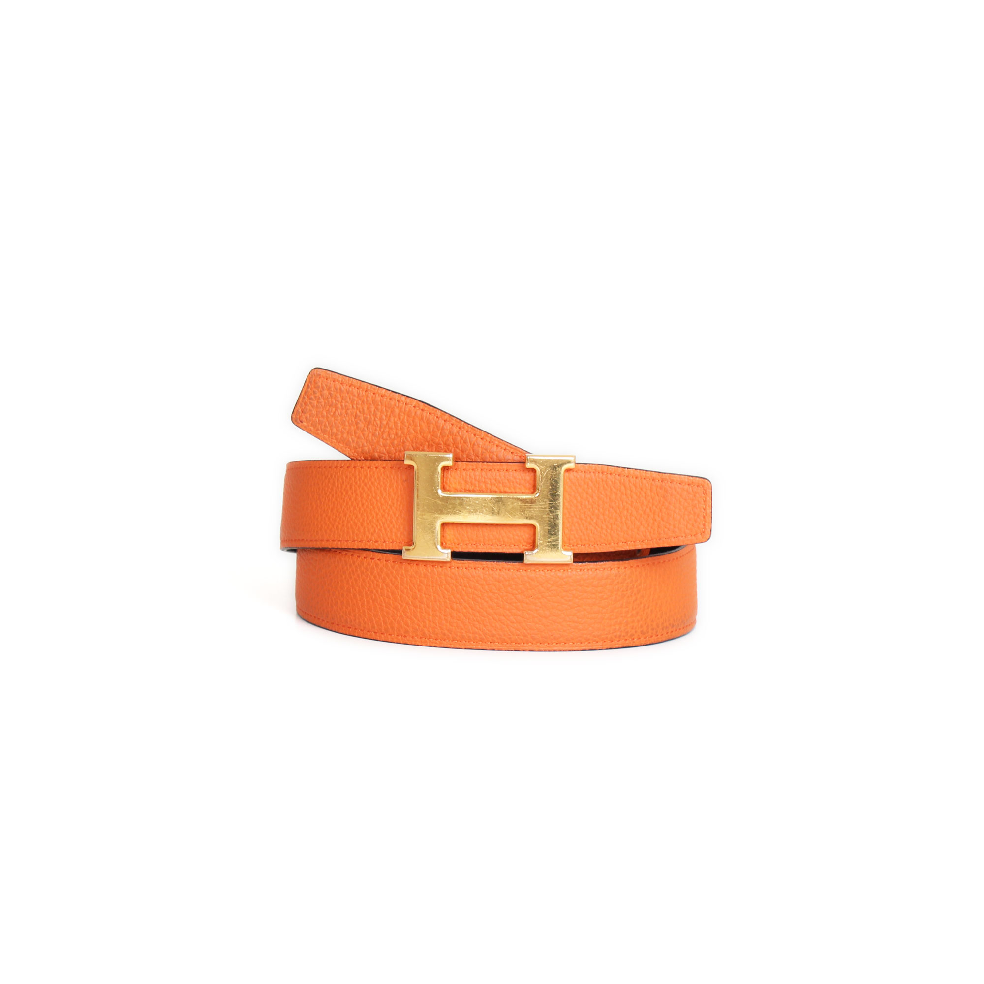 orange hermes belt